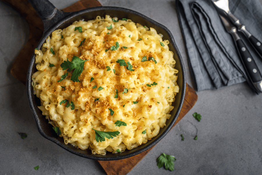 Mac and Cheese Mac and cheese, noodles, cheese, butter