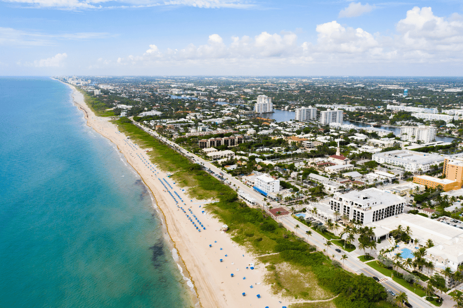 Delray Beach, coast, ocean, sand, hotels, beach chairs