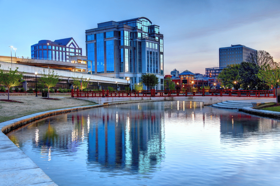 City view of Auburn, AL
