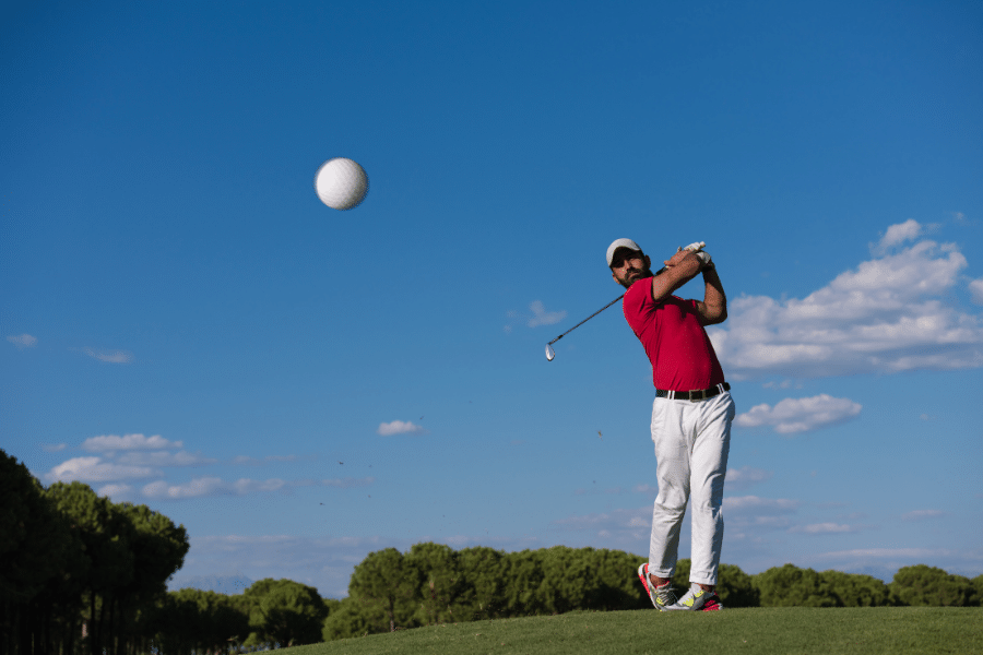 Hitting-Golf-Ball.png hitting a golf ball on a golf course