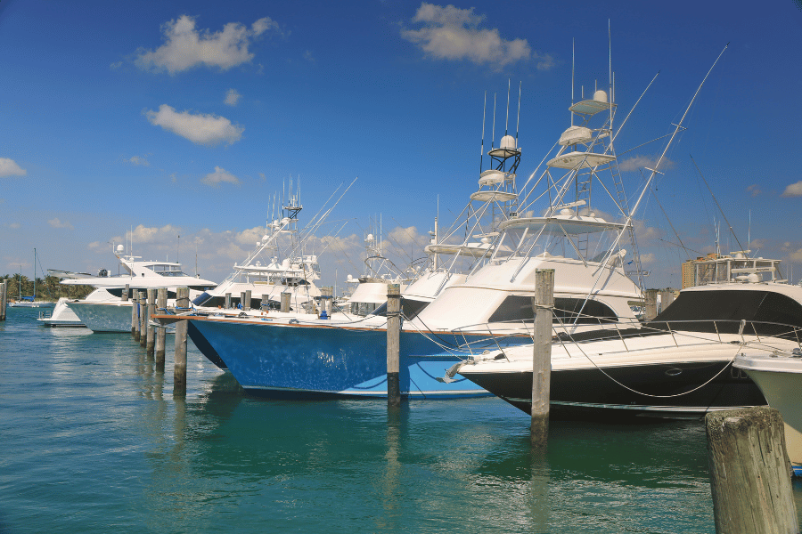 West Palm Beach Fishing Boats Fishing boats docked in West Palm Beach, FL