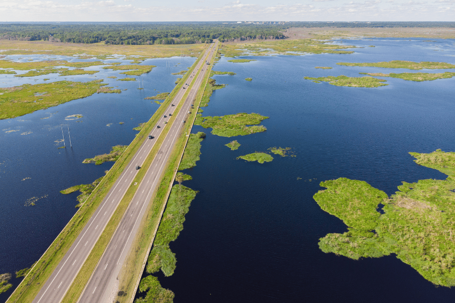 Paynes Prairie Paynes Prairie Preserve State Park aerial view