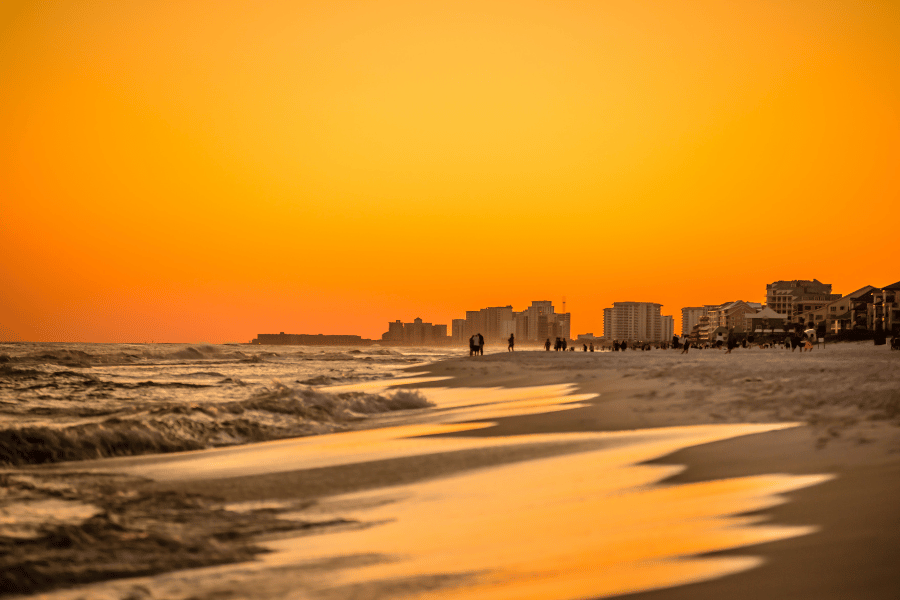 Beautiful sunset in Destin, FL