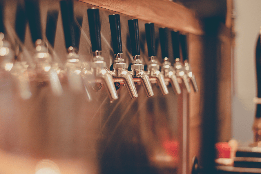 Beer Tap in a brewery 