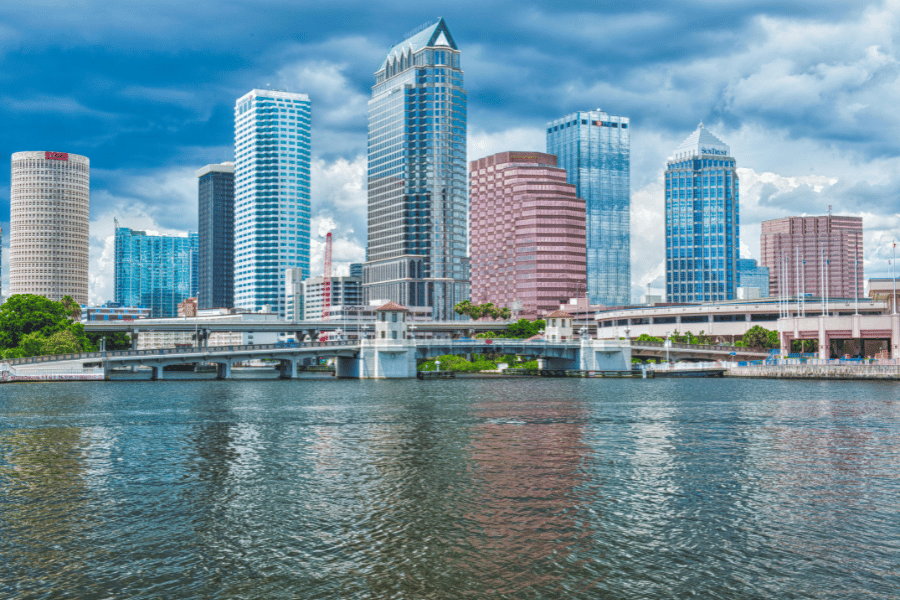 Tampa Skyline water skyscrapers buildings