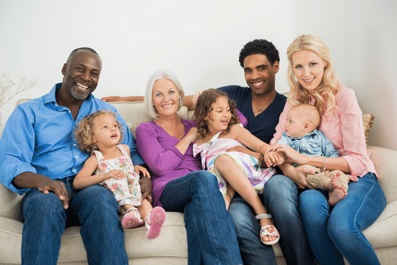 Mixed family a mixed family with multiple generations altogether