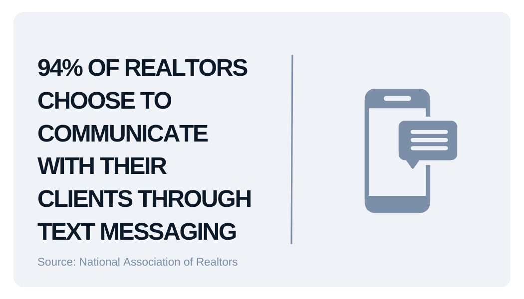 Realtors choose texting graphic 