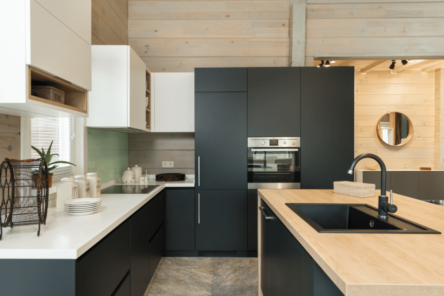 matte-black-features-in-kitchen.png Matte black features in a home