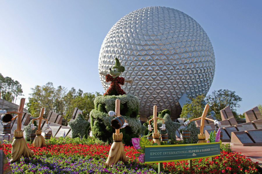 Epcot in DisneyWorld Disney World Epcot Ball Garden