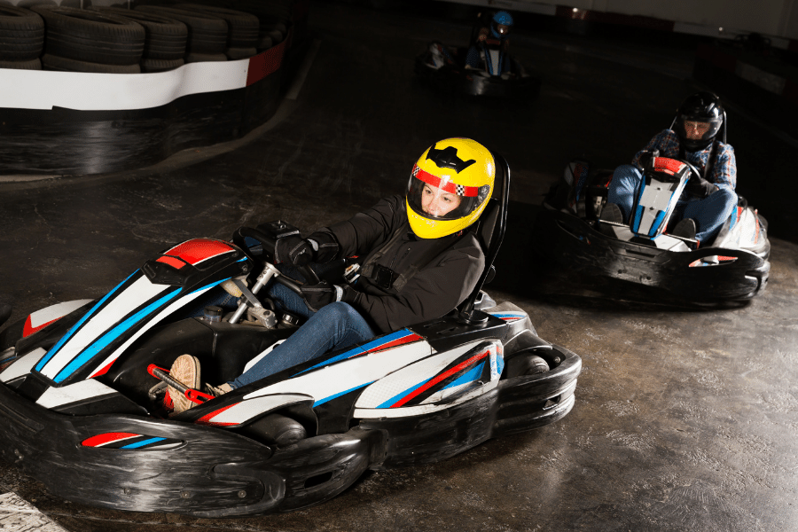 Go-Kart racing inside 