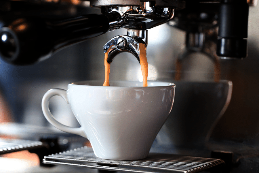 Espresso being made at Experiment Coffee and Pastry in Tempe, Arizona