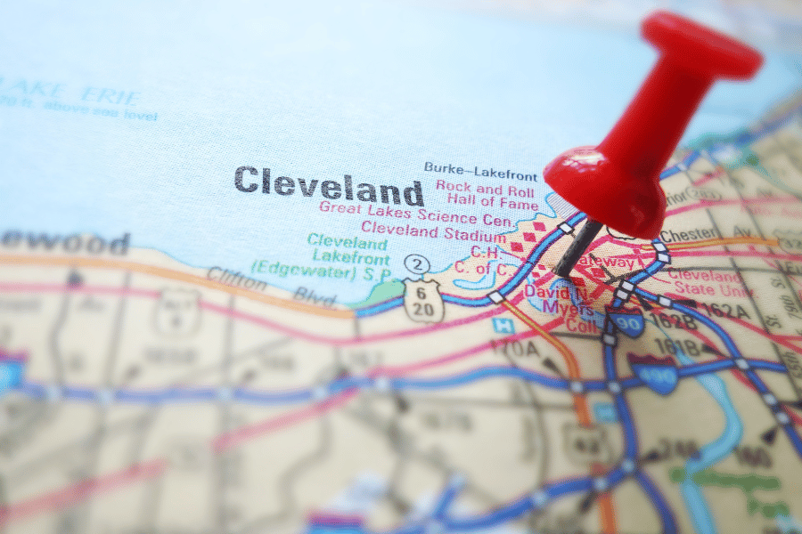 Cleveland map
