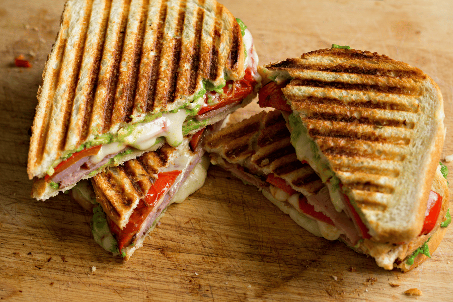 panini cheese bread avocado 