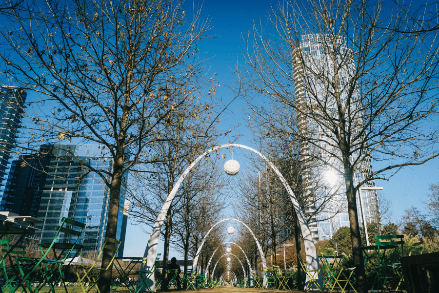 Arch with seating in the city Warren MI
