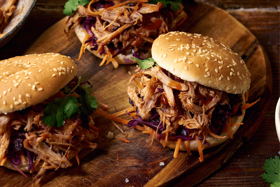 Slow cooked pork meal