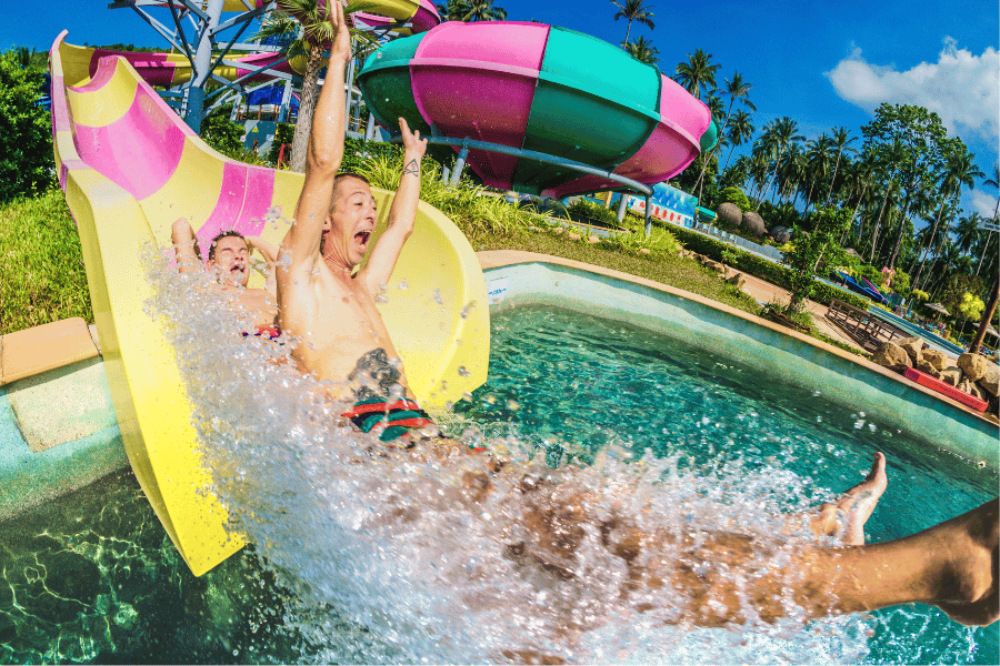 Family fun at the waterpark No better way to spend the day with the family than at the waterpark.