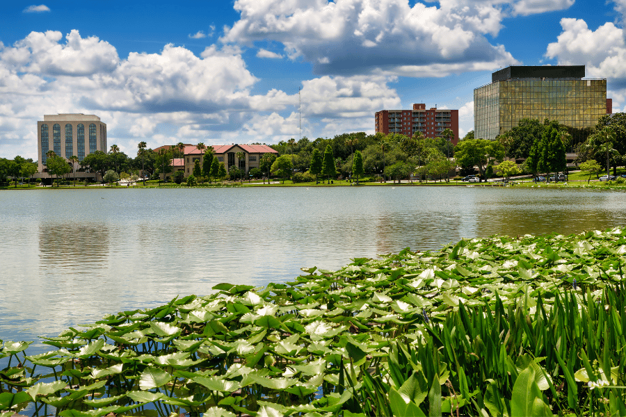 Lake in Lakeland, FL Beautiful view of Lakeland, FL