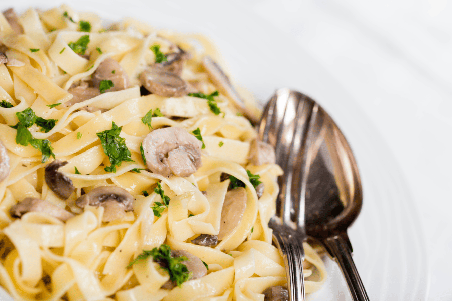 pasta close up image of Pappardelle 'Capri'